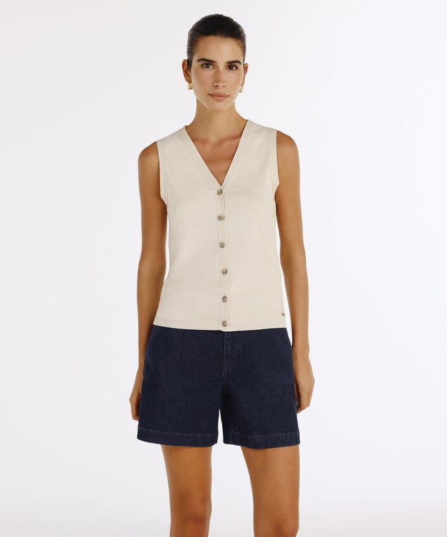  YARGICI V Yaka Önden Düğmeli Hırka