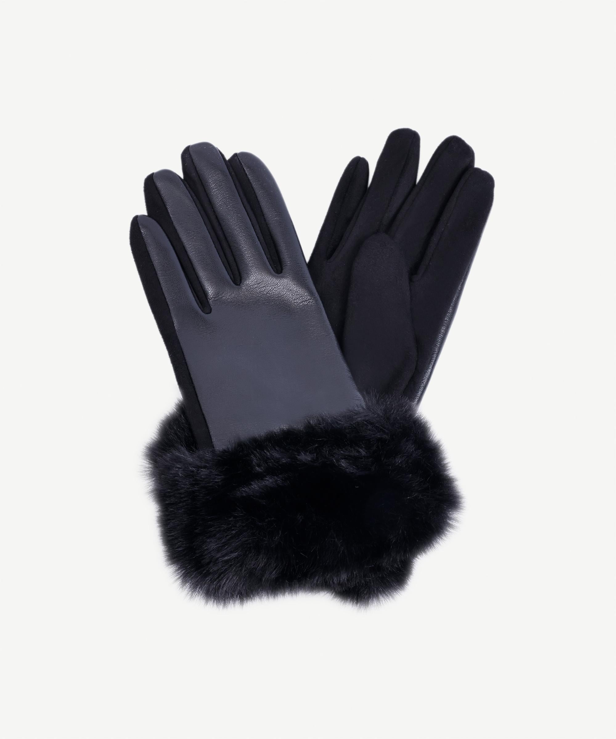  YARGICI Bileği Kürklü Pu Eldiven