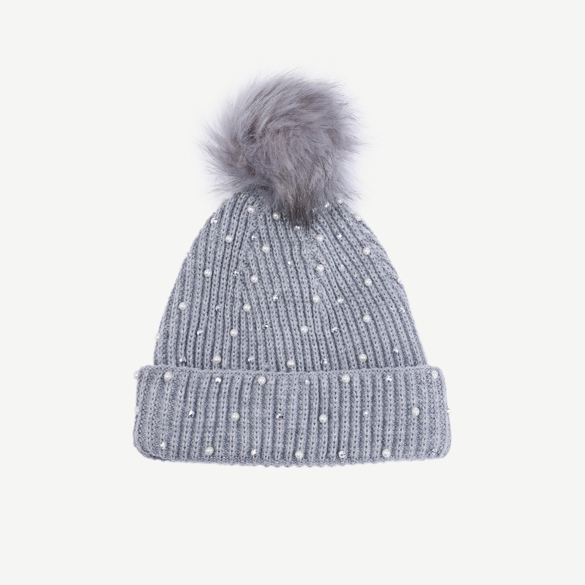 YARGICI Simli İnci Detaylı Bere