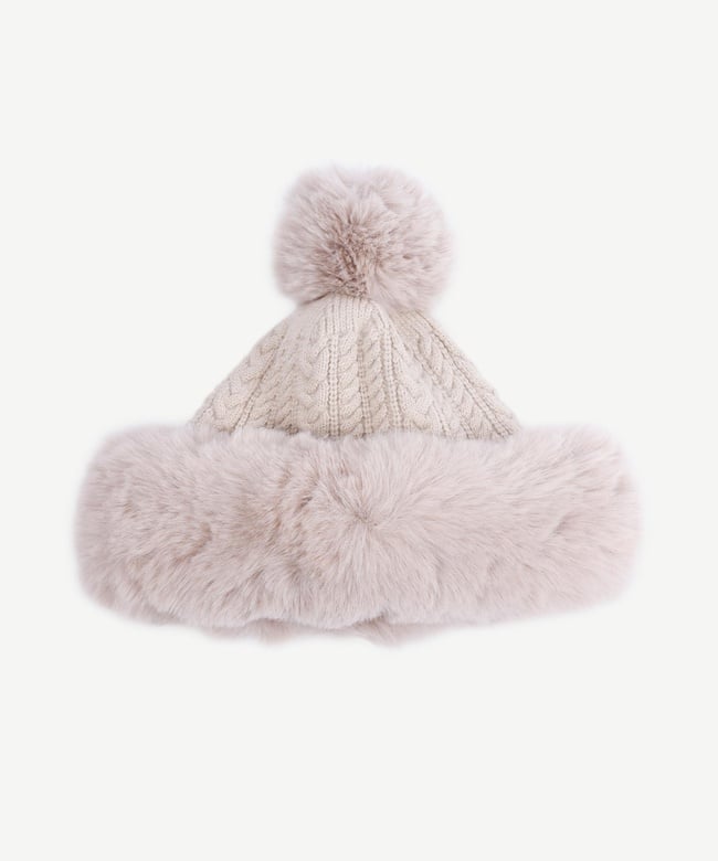  YARGICI Kürk Detaylı Kar Şapkası