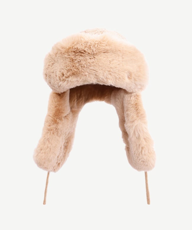  YARGICI Örgü Detaylı Kürklü Kar Şapkası