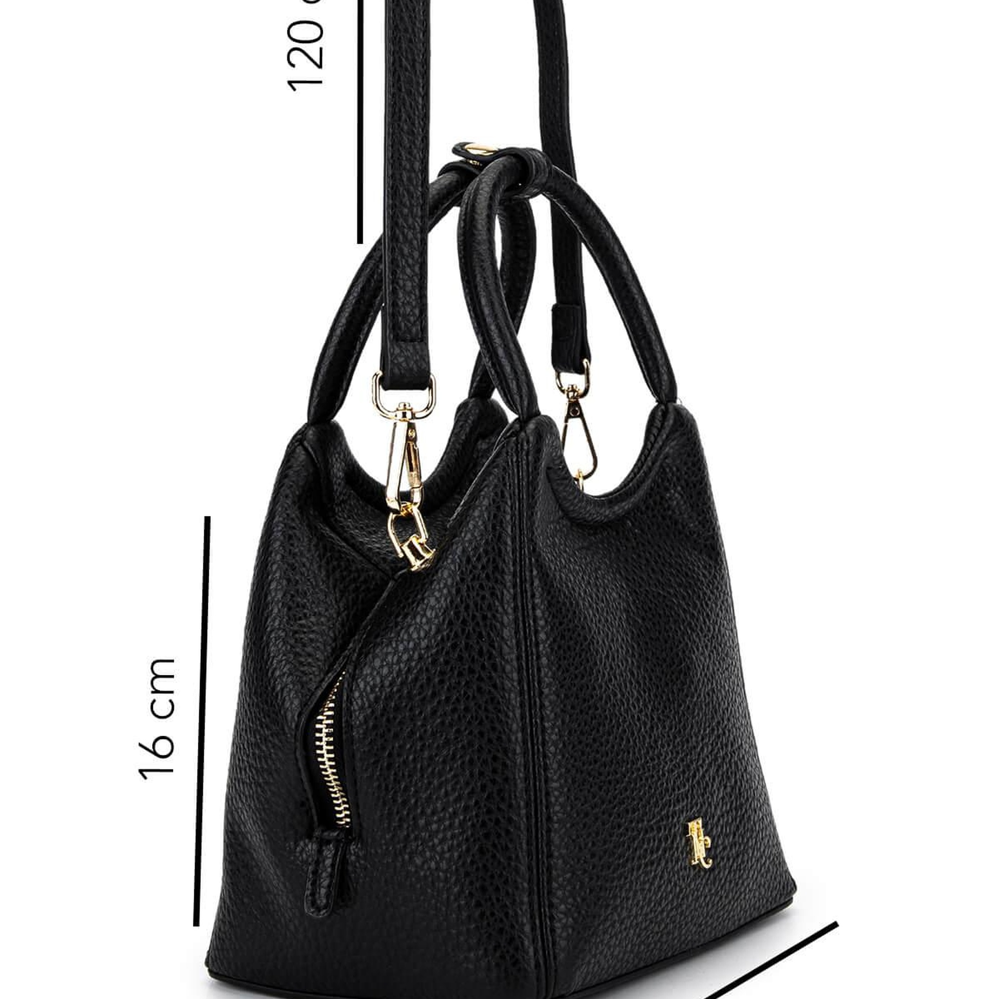 Tamer Tanca Kadın Suni Deri Siyah Floter Kol Çantası