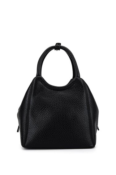  Tamer Tanca Kadın Suni Deri Siyah Floter Kol Çantası