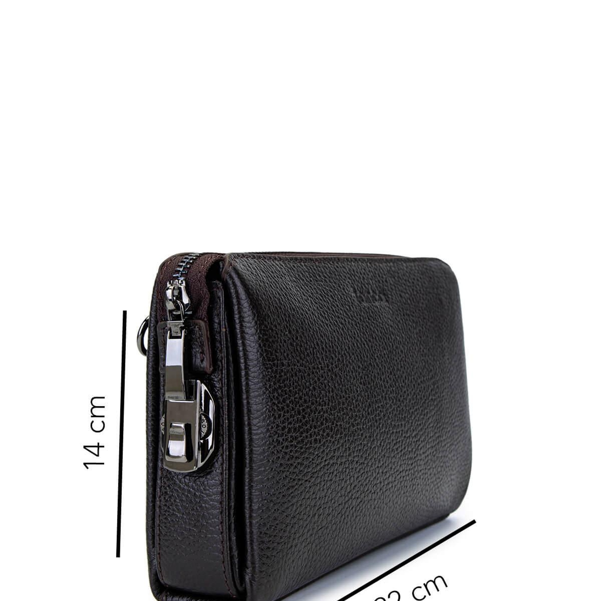 Tamer Tanca Erkek Hakiki Deri Kahverengi El Çantası