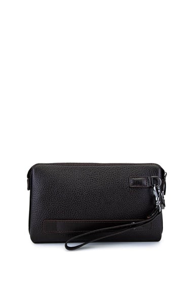  Tamer Tanca Erkek Hakiki Deri Kahverengi El Çantası