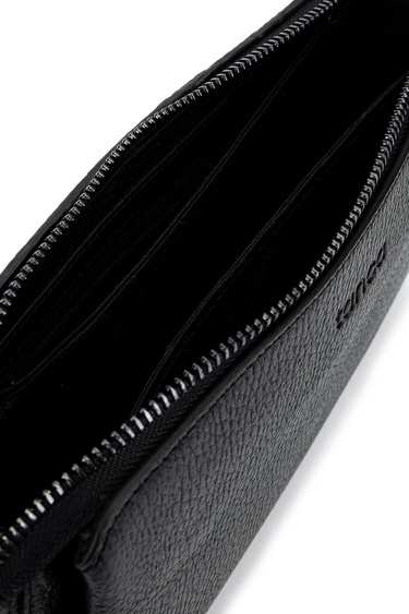  Tamer Tanca Erkek Hakiki Deri Siyah Floter El Çantası