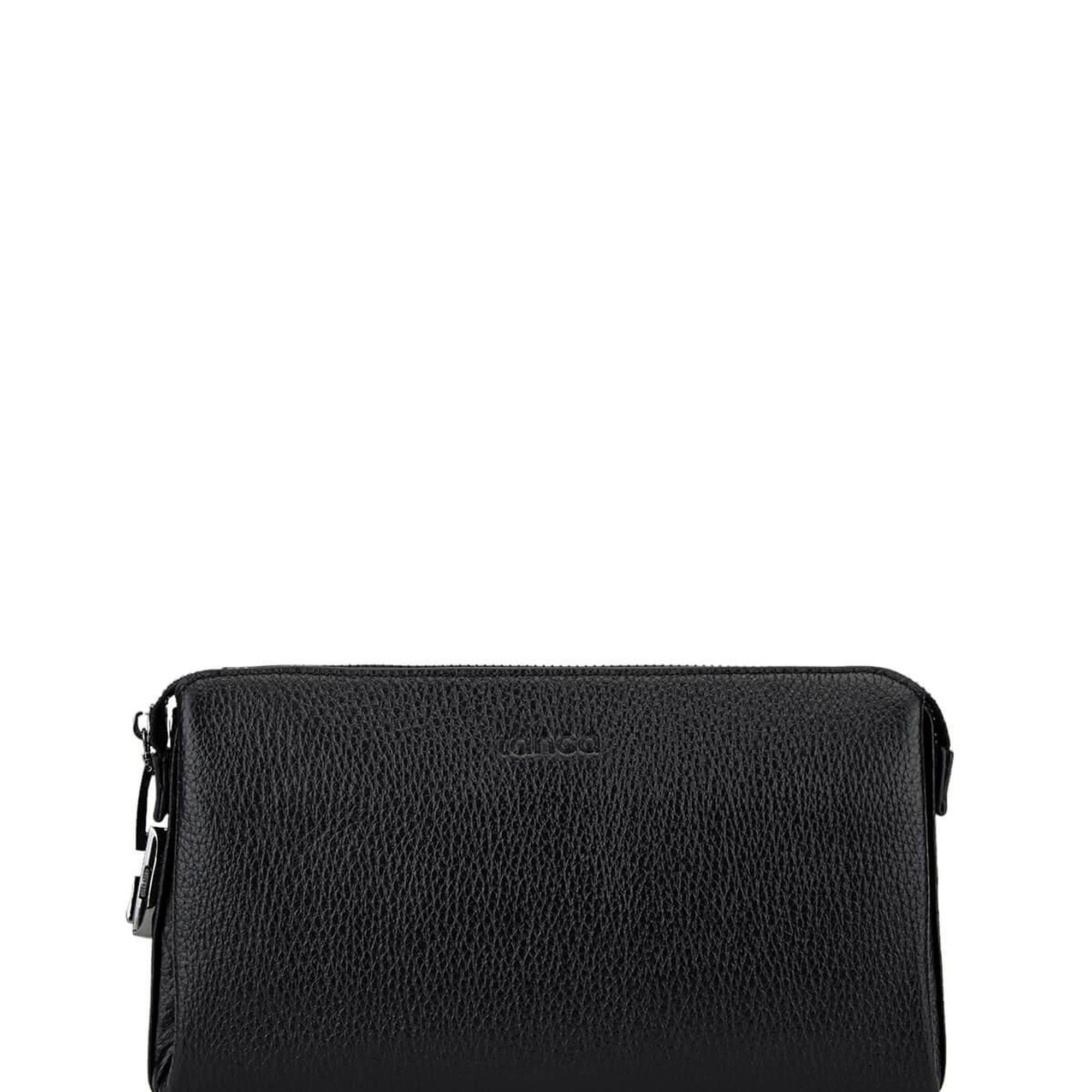 Tamer Tanca Erkek Hakiki Deri Siyah Floter El Çantası