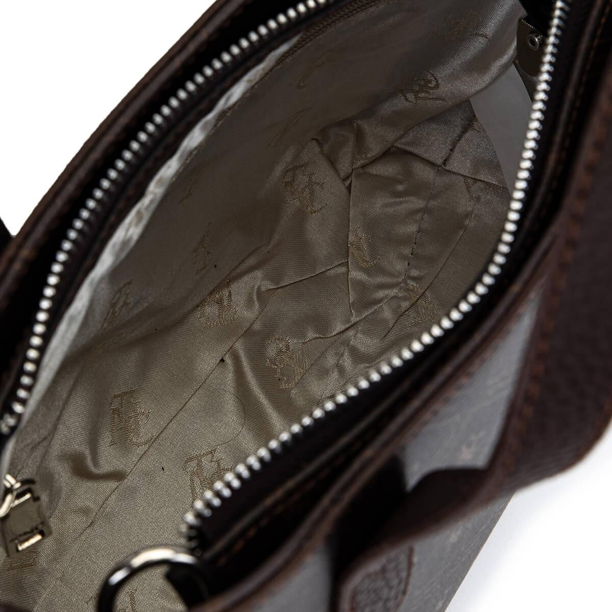 Tamer Tanca Kadın Suni Deri Kahverengi Desen El Çantası