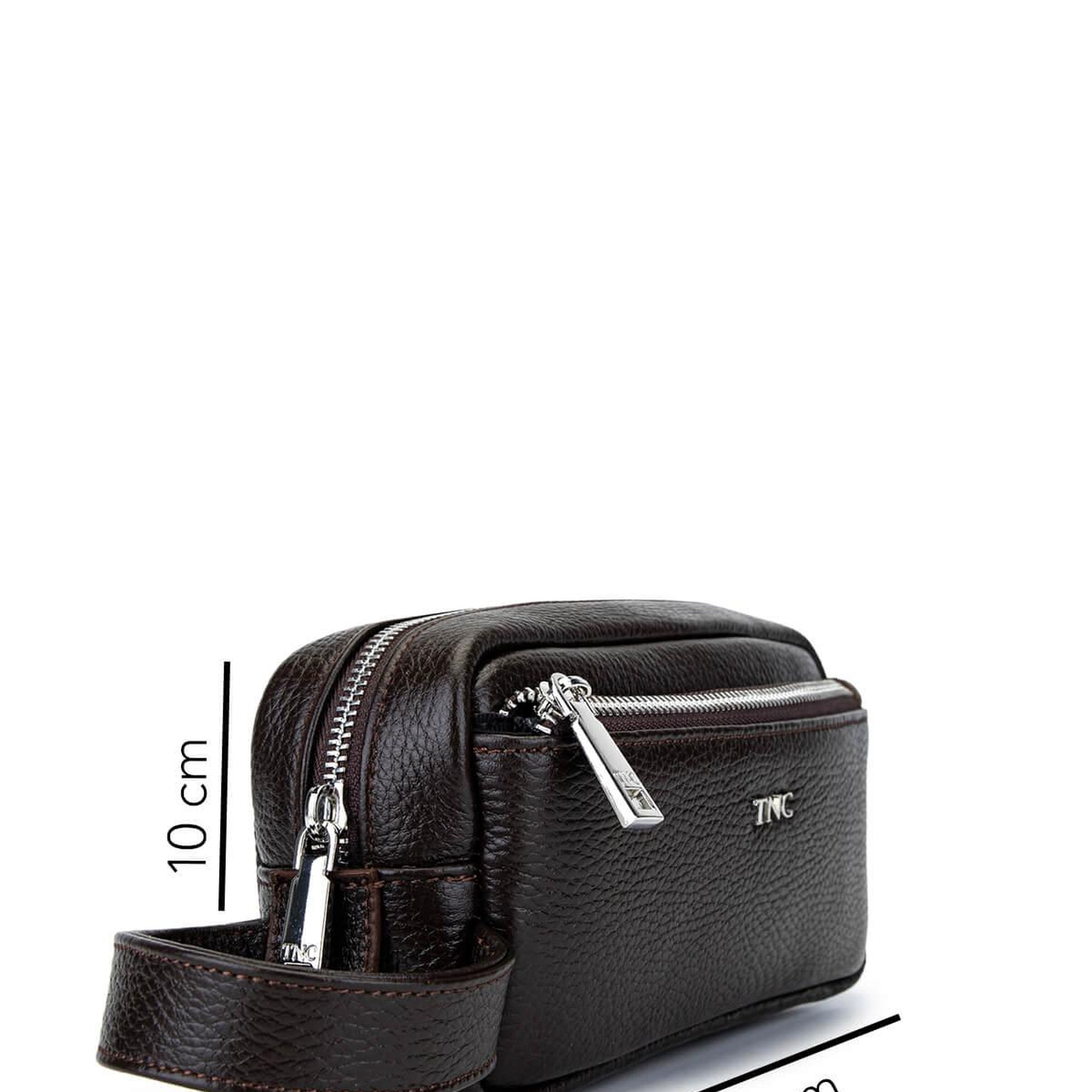 Tamer Tanca Erkek Hakiki Deri Kahverengi El Çantası