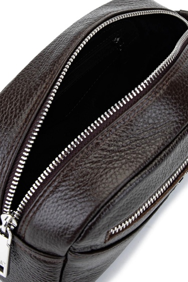  Tamer Tanca Erkek Hakiki Deri Kahverengi Traş Çantası