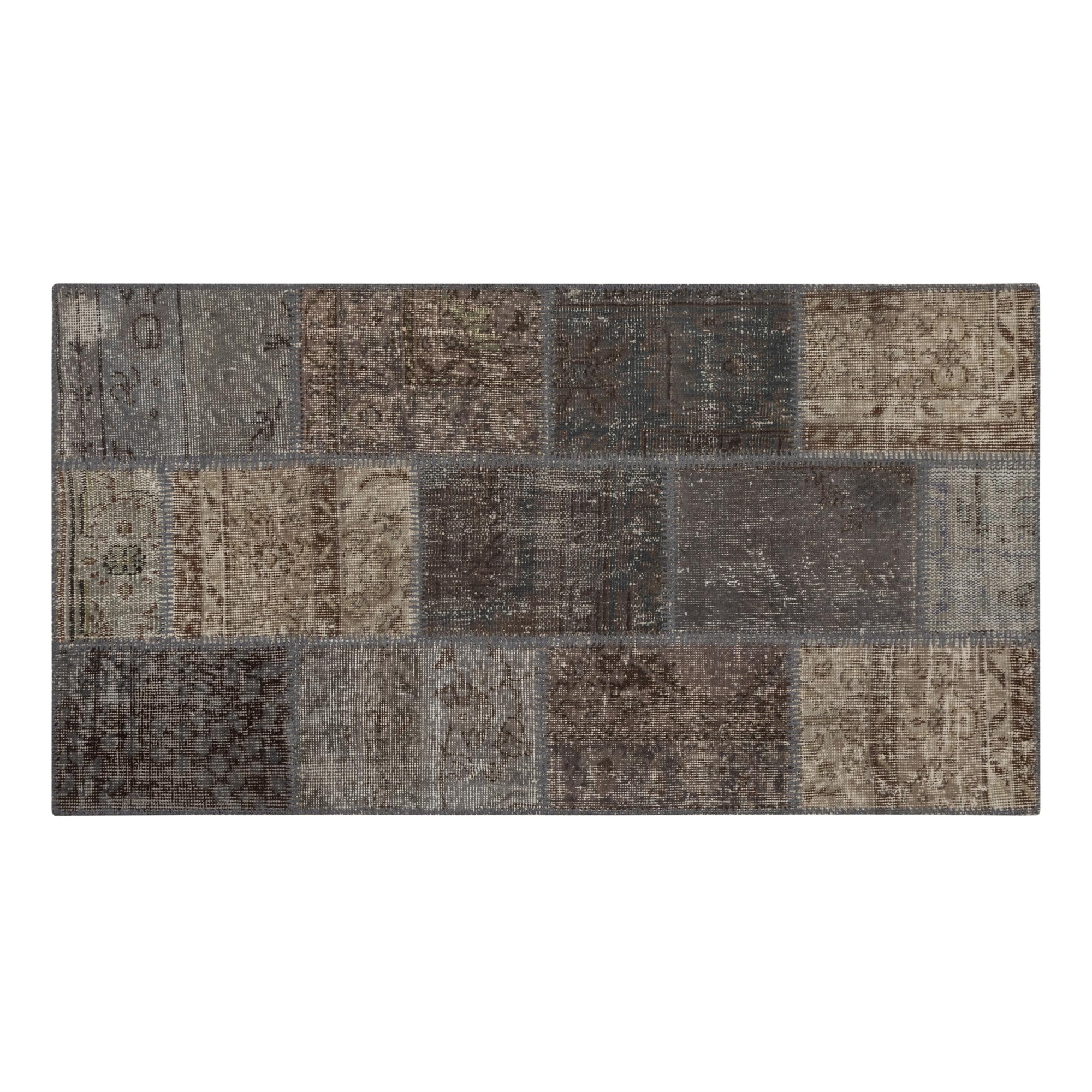 LİMA GRİ PATCHWORK KİLİM 80X150