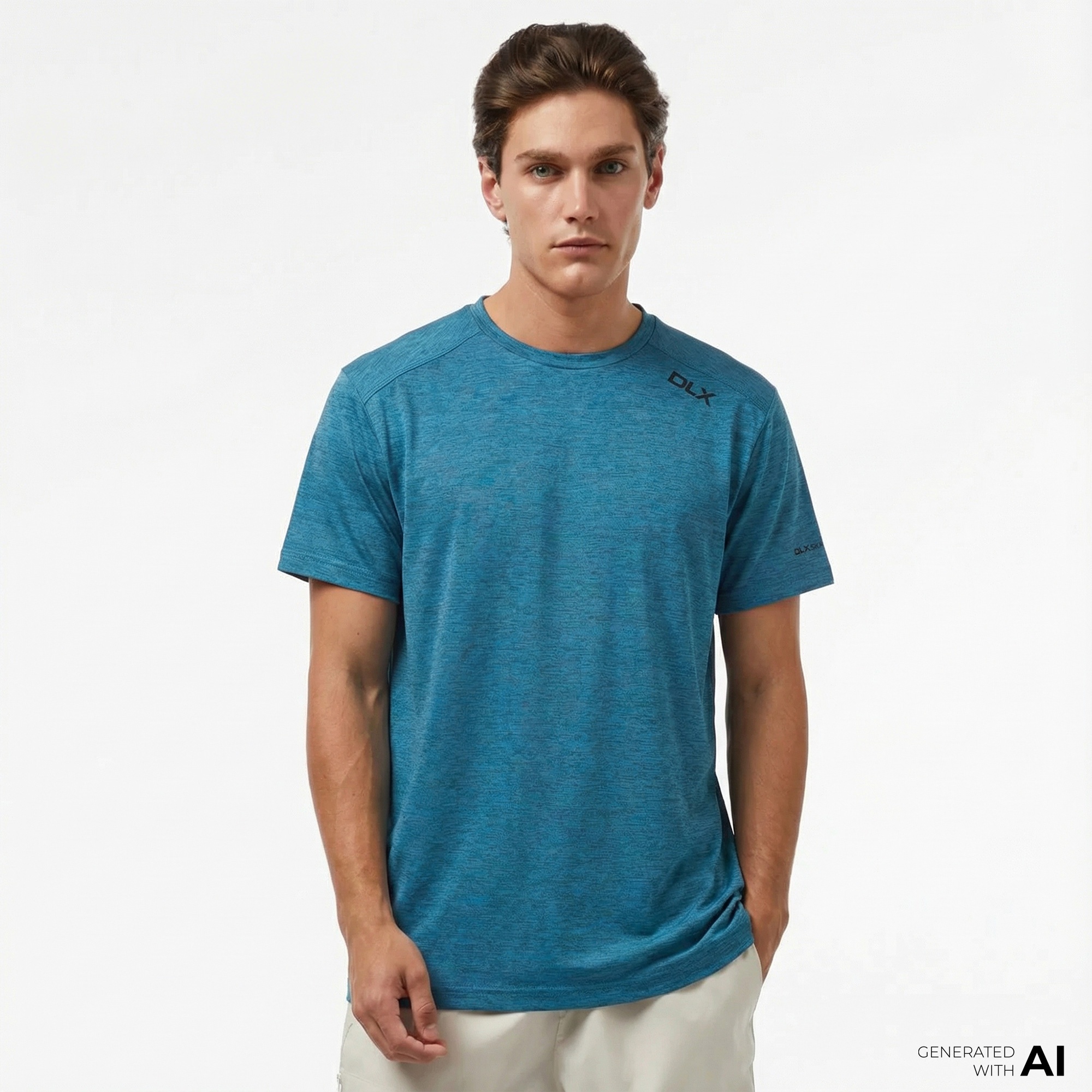 Trespass Doyle Dlx Erkek Mavi Günlük T-Shirt