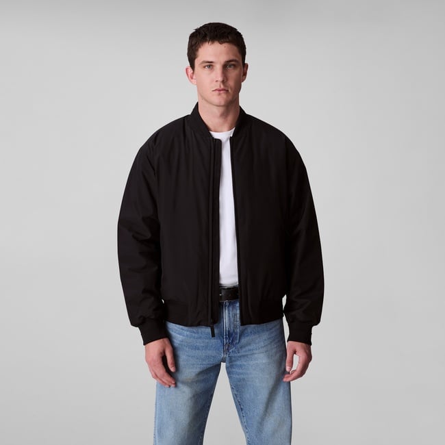  Calvin Klein Hero Bomber Erkek Siyah Mont
