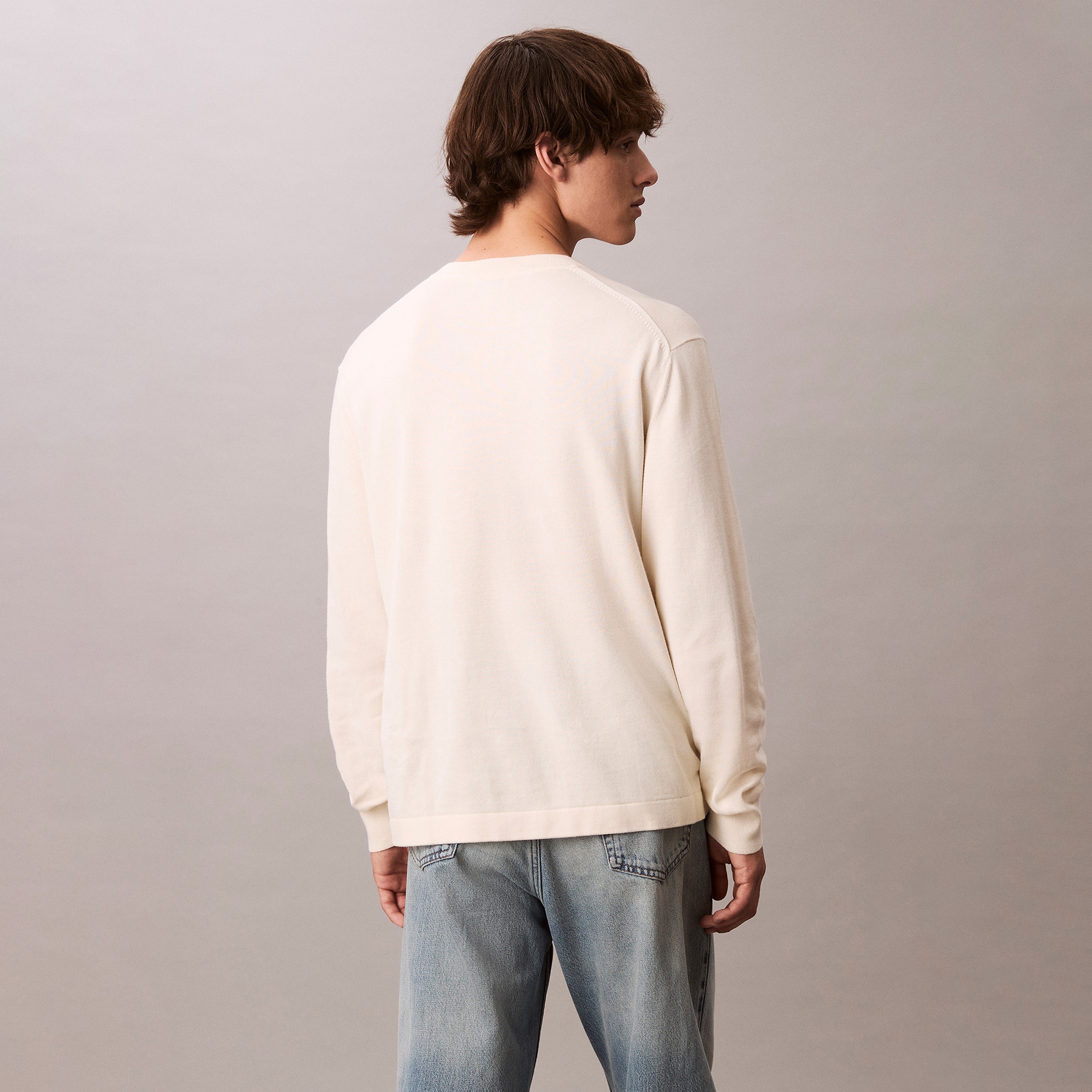 Calvin Klein Graphic Erkek Beyaz Triko