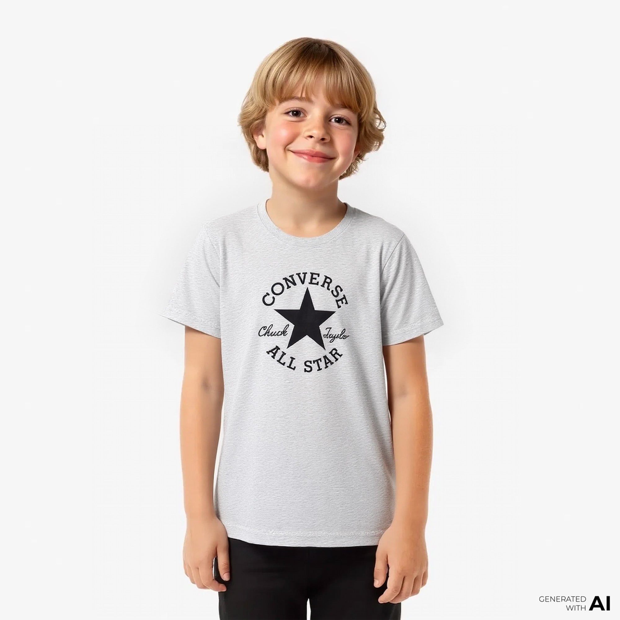  Converse Chuck Taylor Çocuk Beyaz T-Shirt