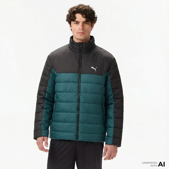  Puma Ess Padded Erkek Yeşil Günlük Ceket