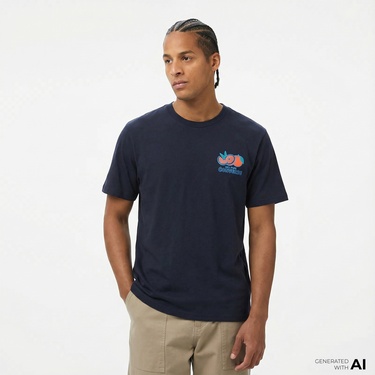  Converse Erkek Baskılı Lacivert T-Shirt