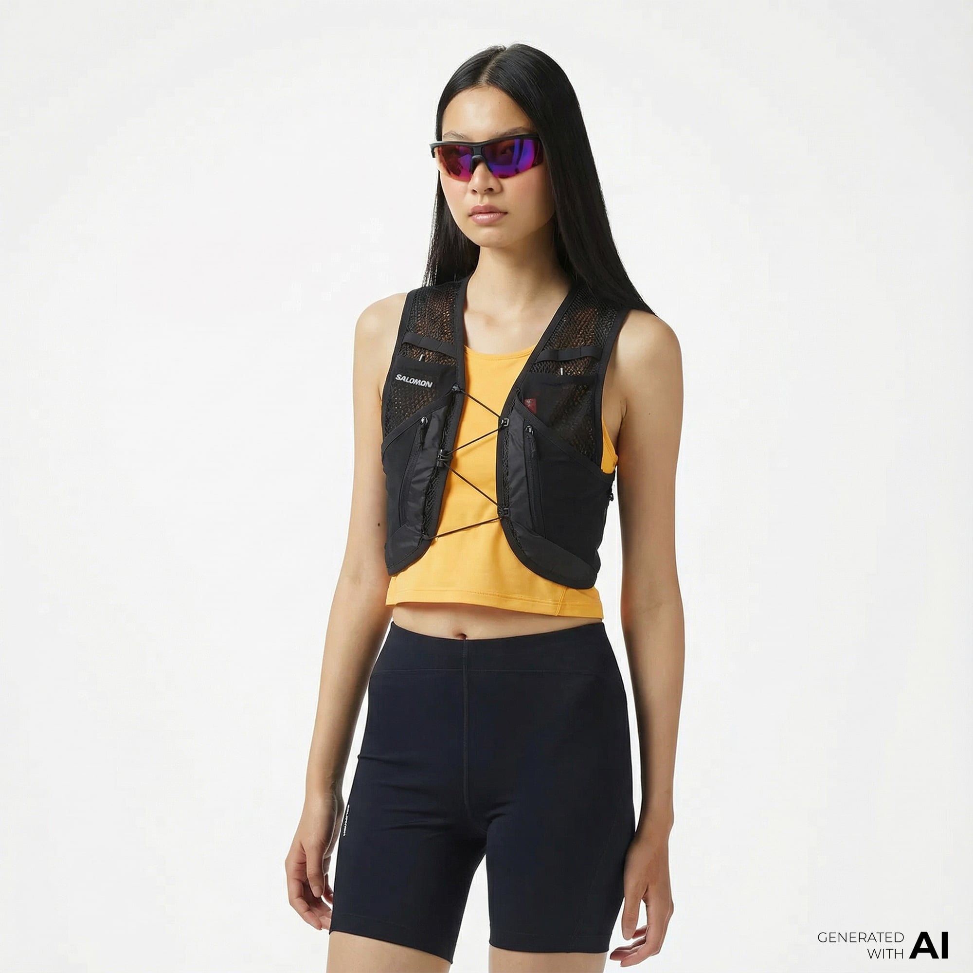  Salomon Act Skin 12 Unisex Siyah Koşu Yeleği