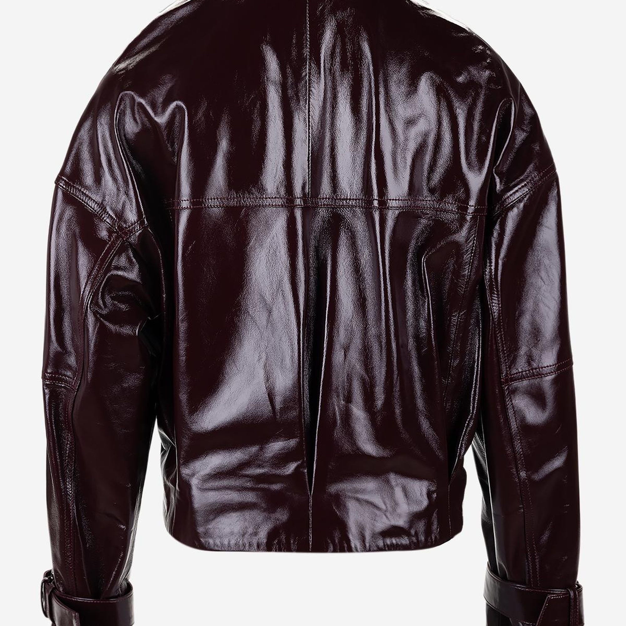 Valmenti Kadın Hakiki Deri Bordo Deri Mont