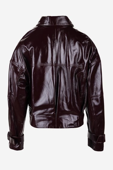  Valmenti Kadın Hakiki Deri Bordo Deri Mont