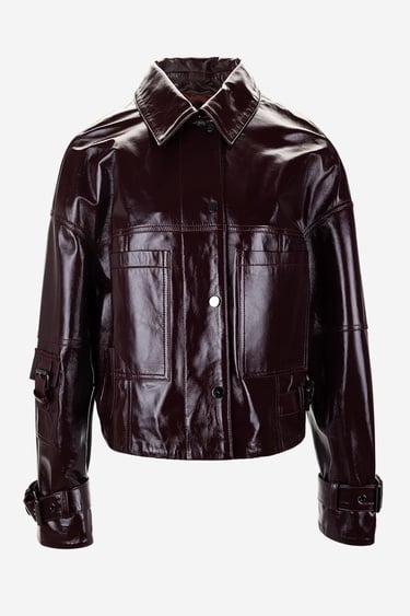  Valmenti Kadın Hakiki Deri Bordo Deri Mont