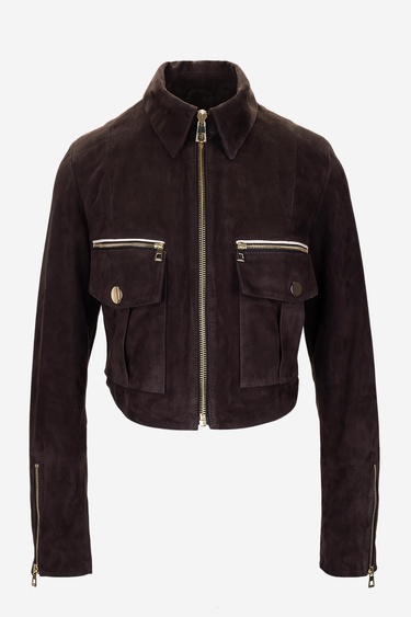  Valmenti Kadın Kahverengi Süet Deri Mont