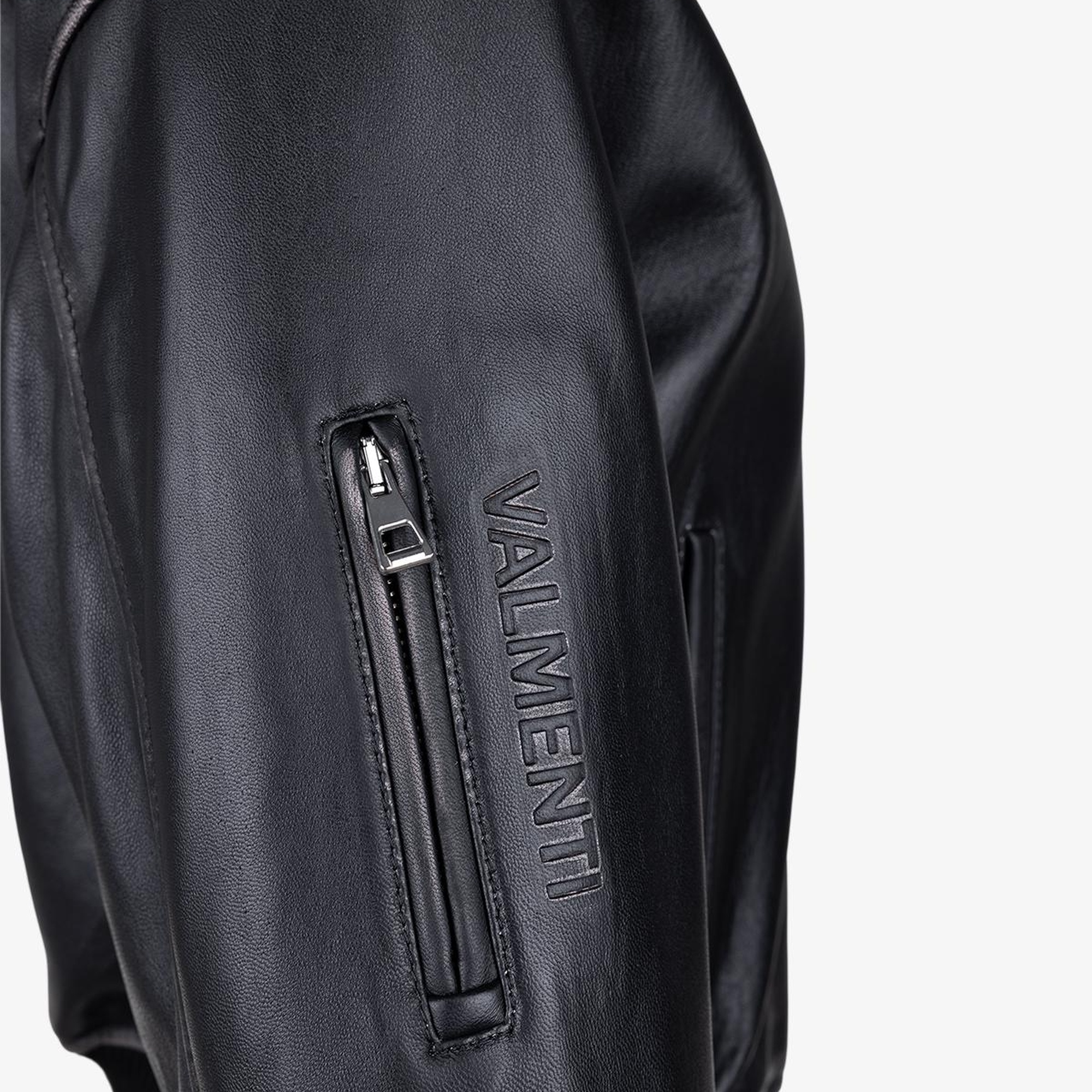 Valmenti Kadın Hakiki Deri Siyah Deri Mont