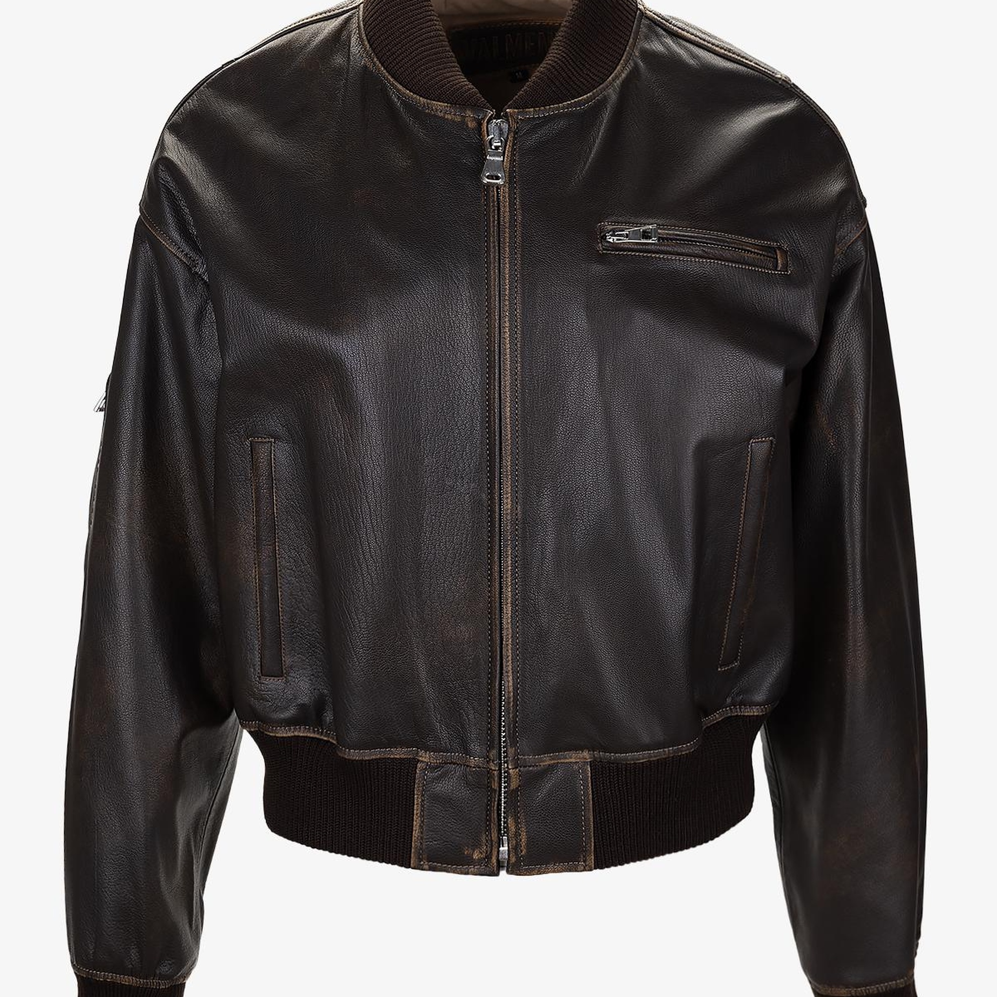 Valmenti Kadın Hakiki Deri Kahverengi Deri Mont