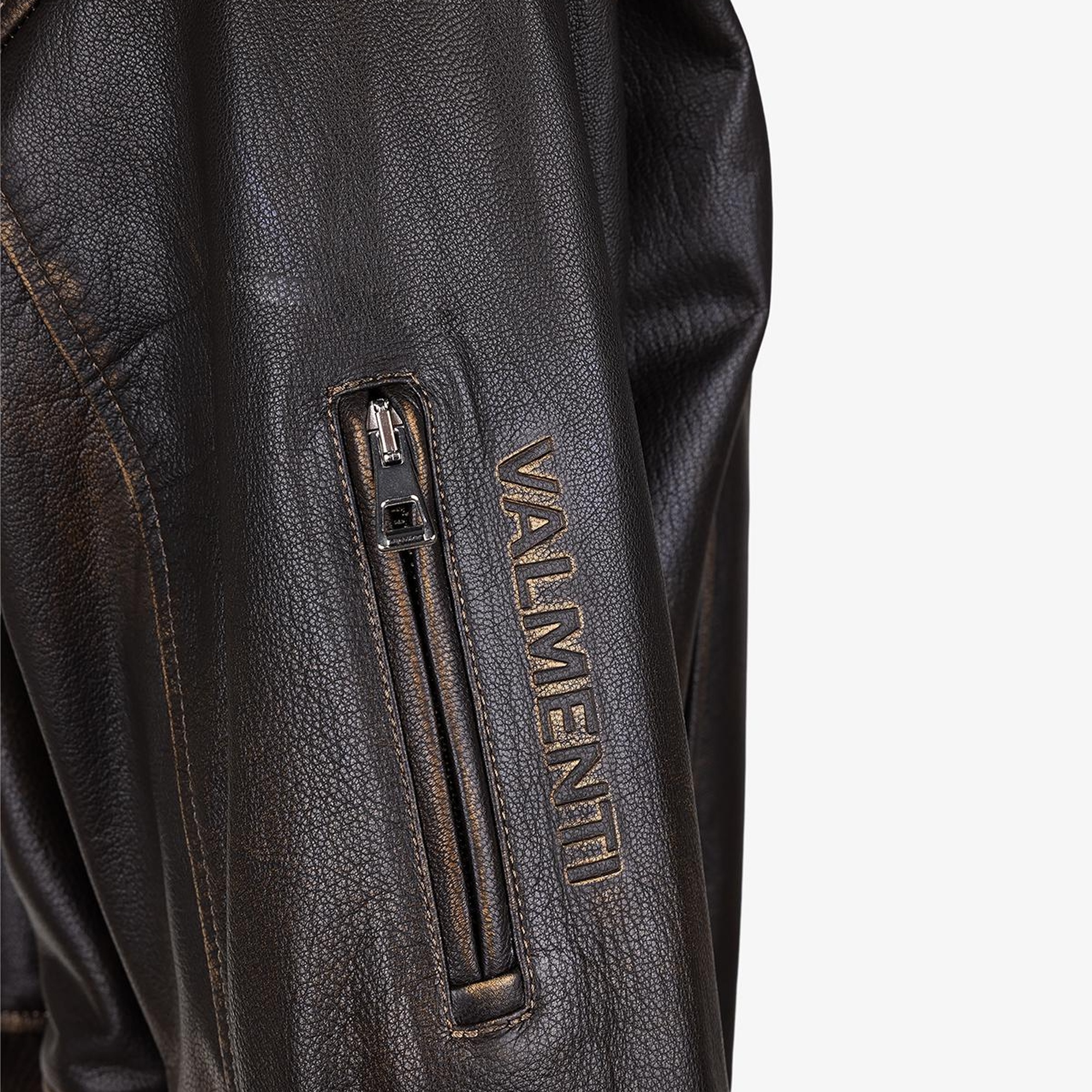 Valmenti Kadın Hakiki Deri Kahverengi Deri Mont