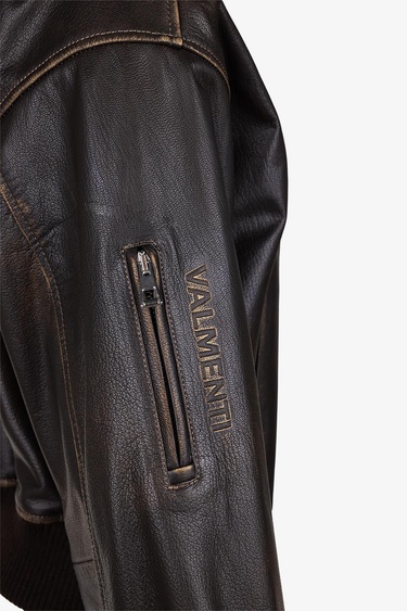  Valmenti Kadın Hakiki Deri Kahverengi Deri Mont