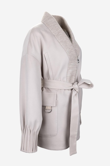  Valmenti Kadın Tekstil Bej Kaban