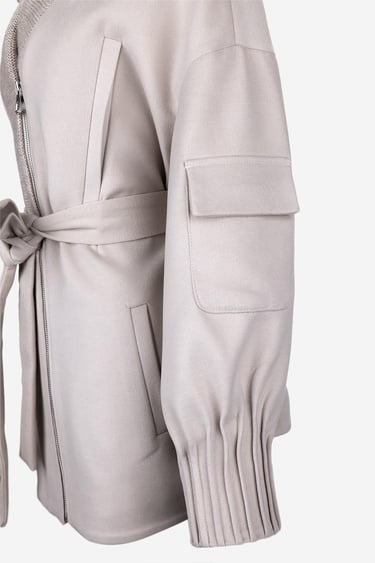  Valmenti Kadın Tekstil Bej Kaban