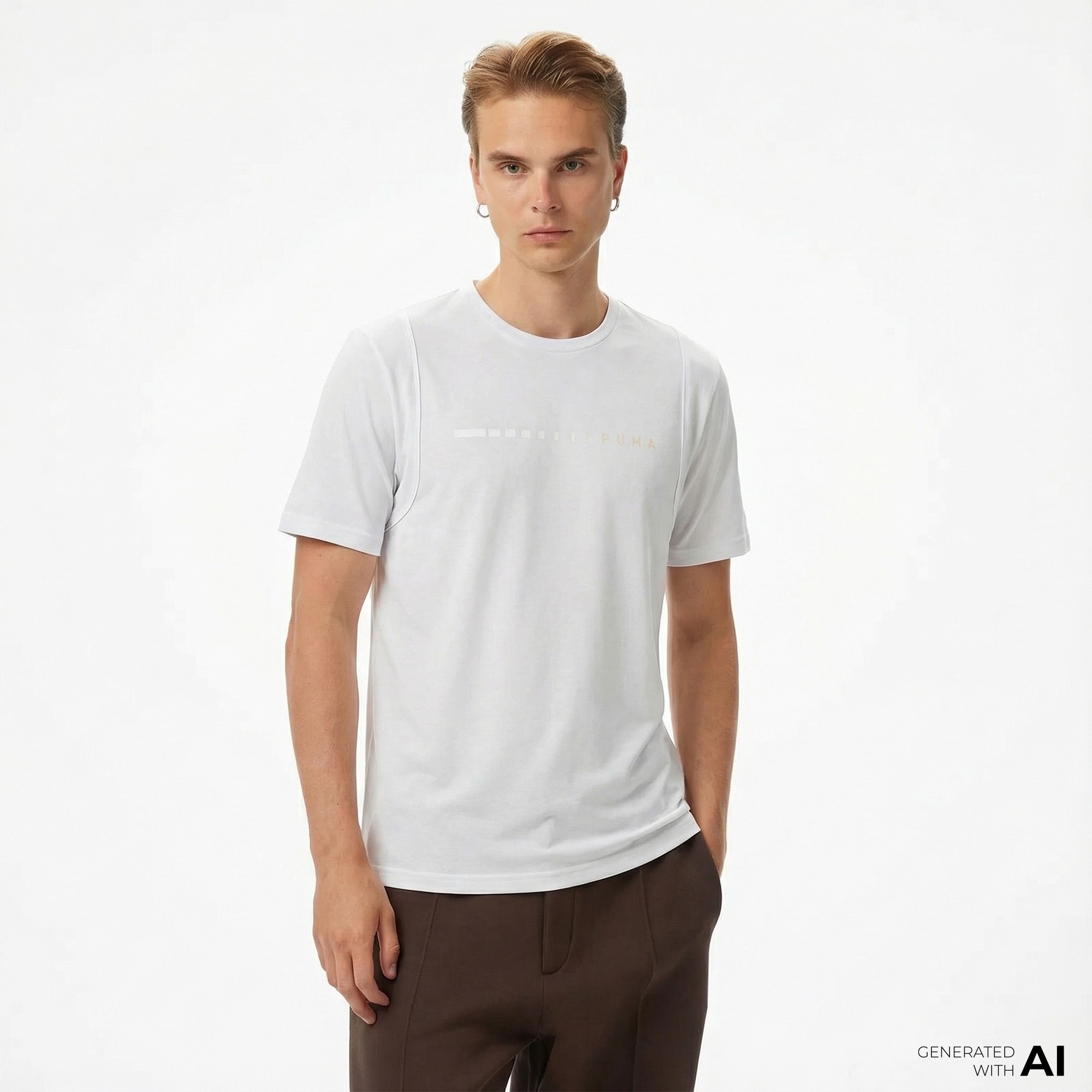 Puma Concept Unisex Gri T-Shirt