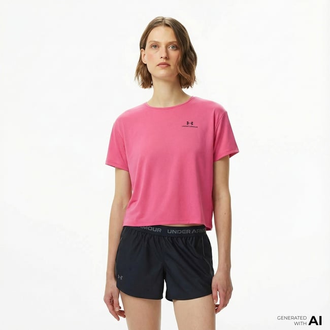  Under Armour Vanish Energy 2.0 Kadın Pembe Antrenman Antrenman T-Shirt