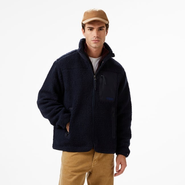  Tommy Hilfiger Teddy Through Erkek Fermuarlı Lacivert Ceket