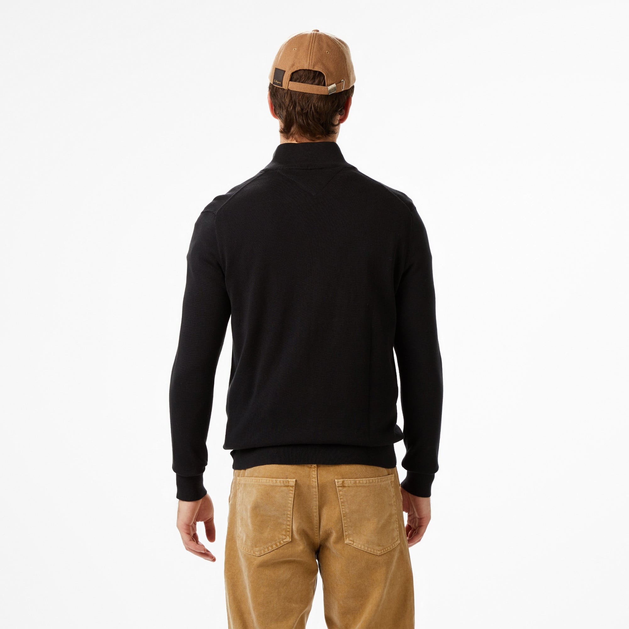 Tommy Hilfiger Essential Zip Erkek Siyah Triko Hırka