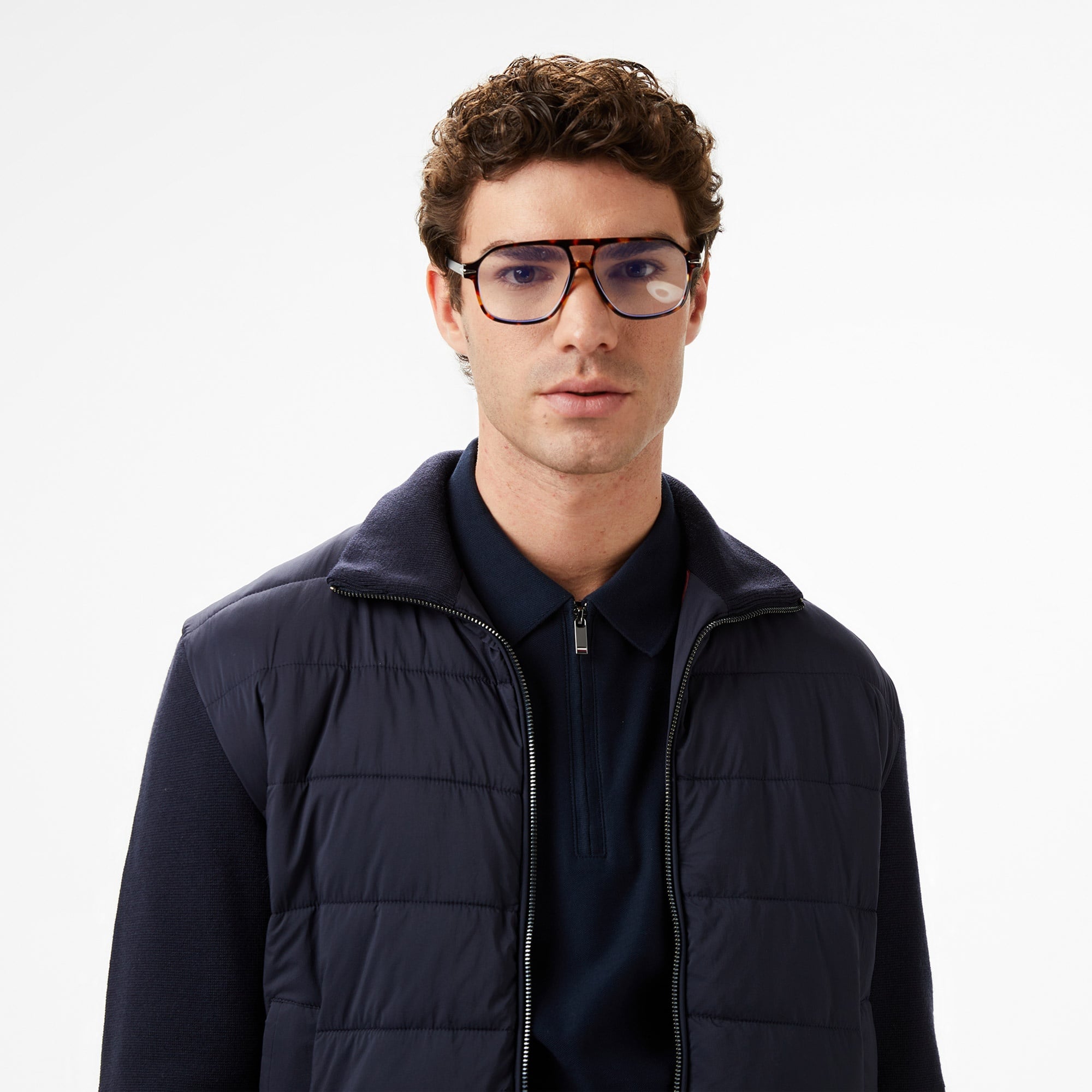 Tommy Hilfiger Mixed Media Erkek Lacivert Ceket