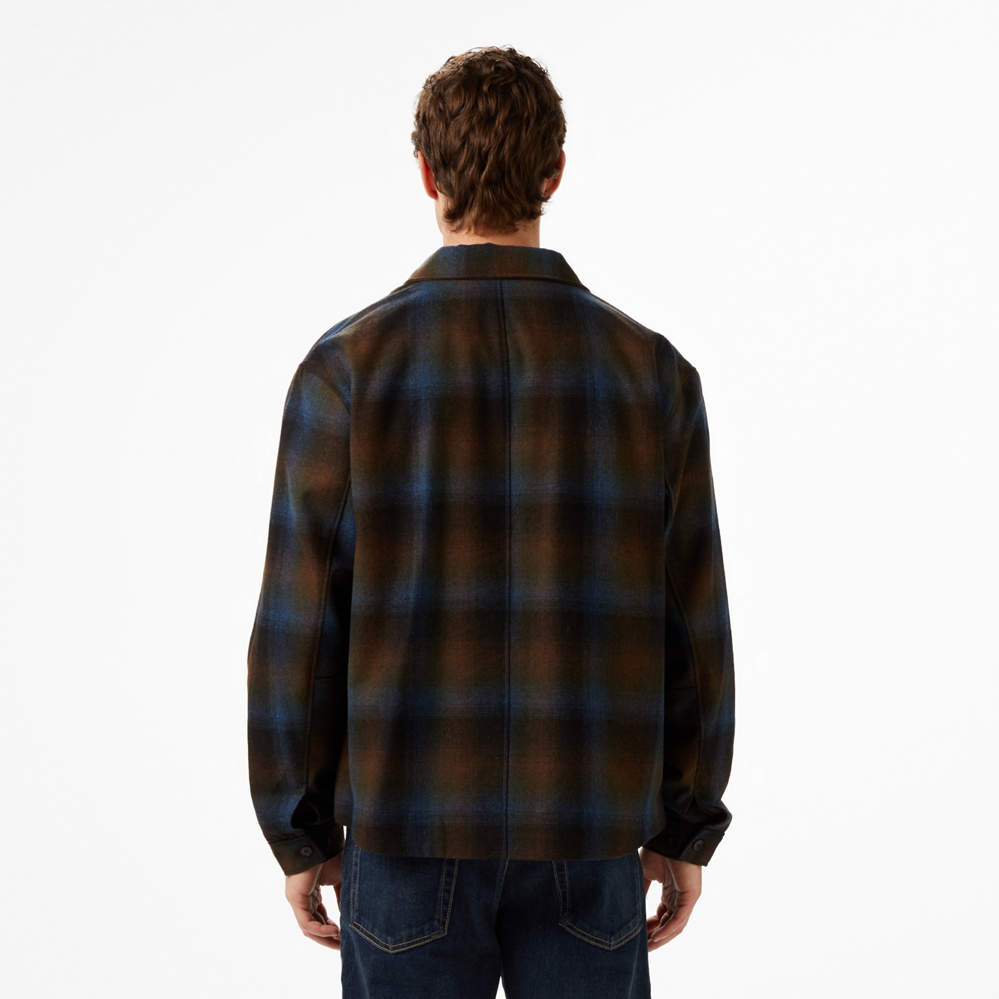 Calvin Klein Wool Flannel Erkek Kahverengi Ceket