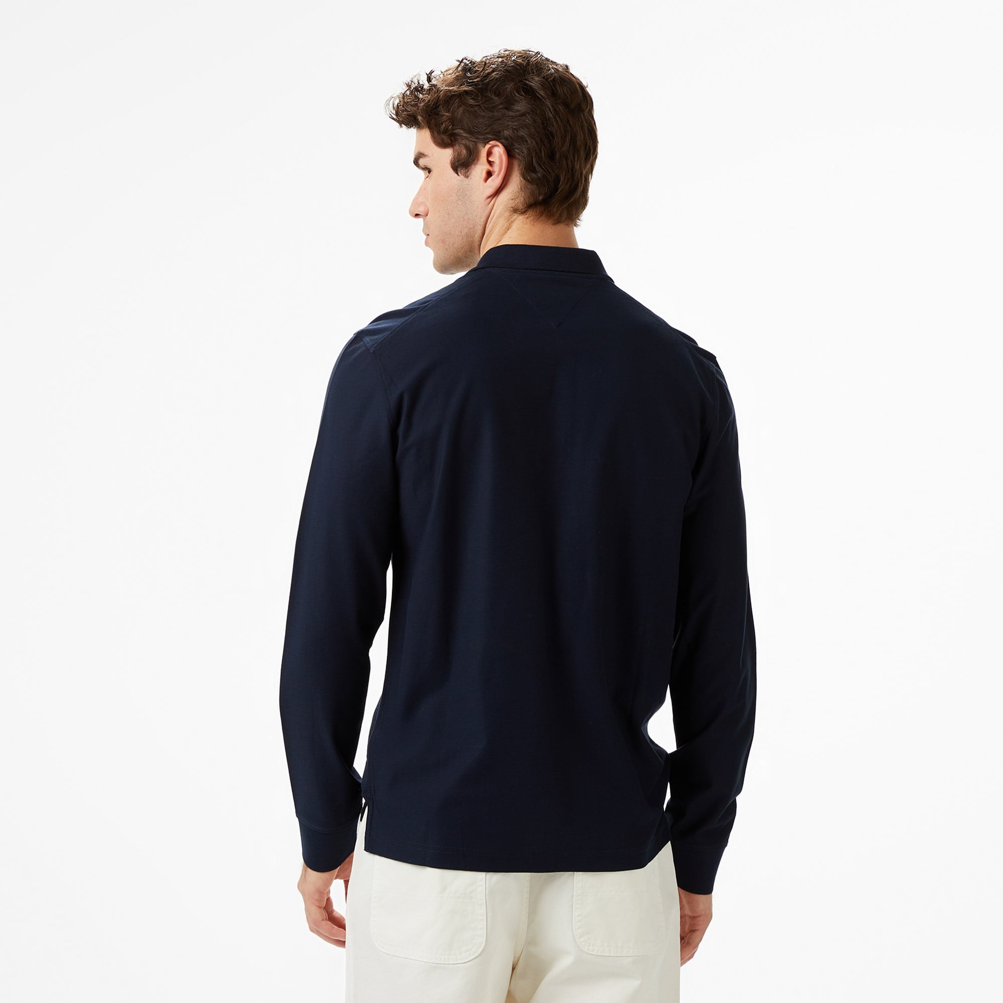 Tommy Hilfiger Performance Casual Erkek Lacivert Polo Yaka T-Shirt