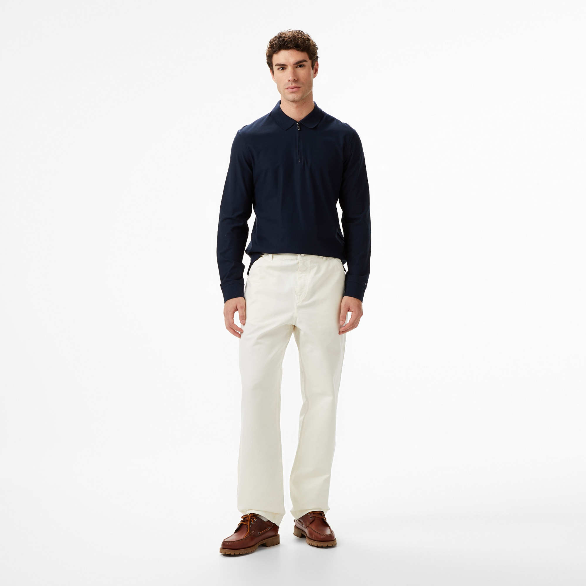 Tommy Hilfiger Performance Casual Erkek Lacivert Polo Yaka T-Shirt