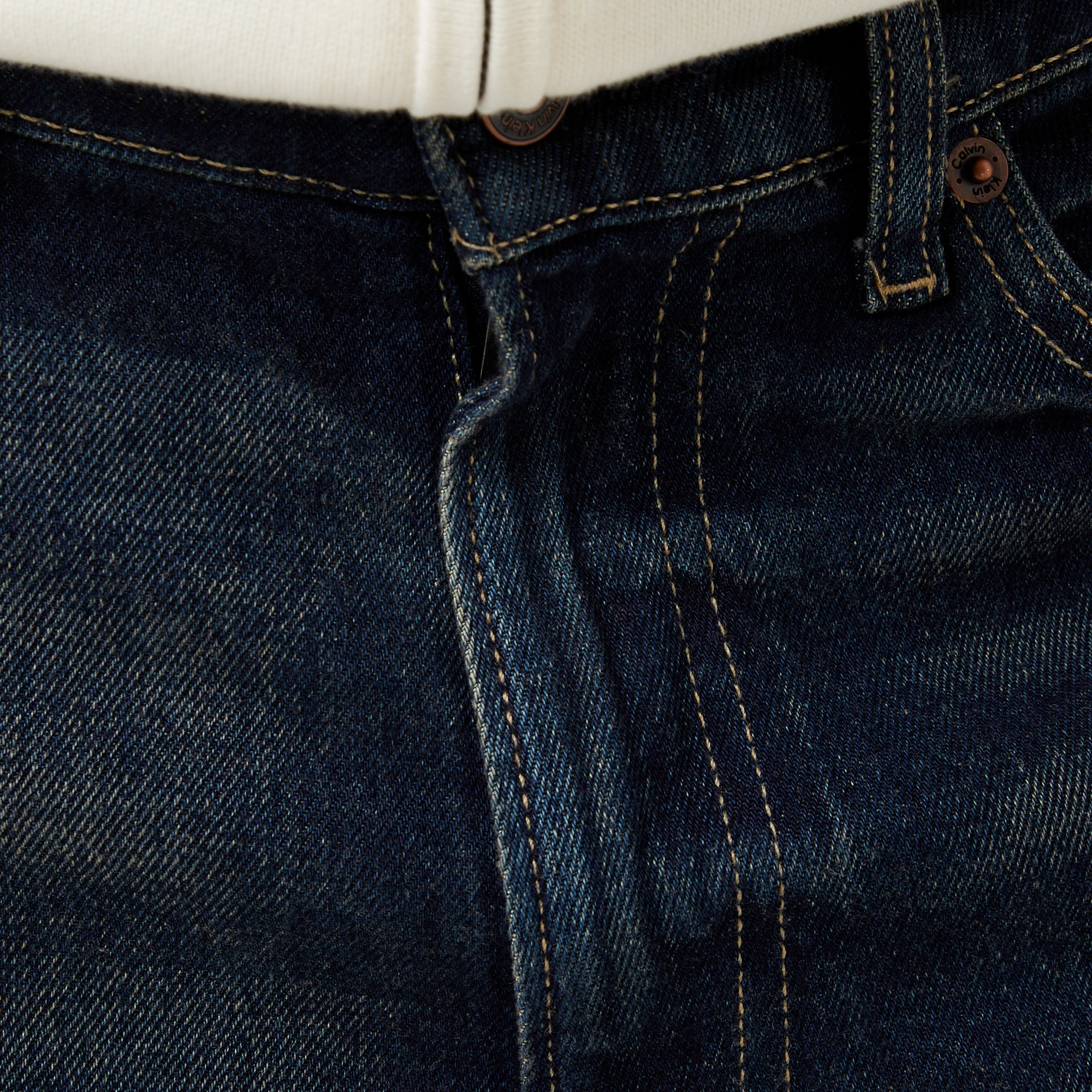 Calvin Klein Standart Straight Fit Gilded Rinse Erkek Mavi Jean