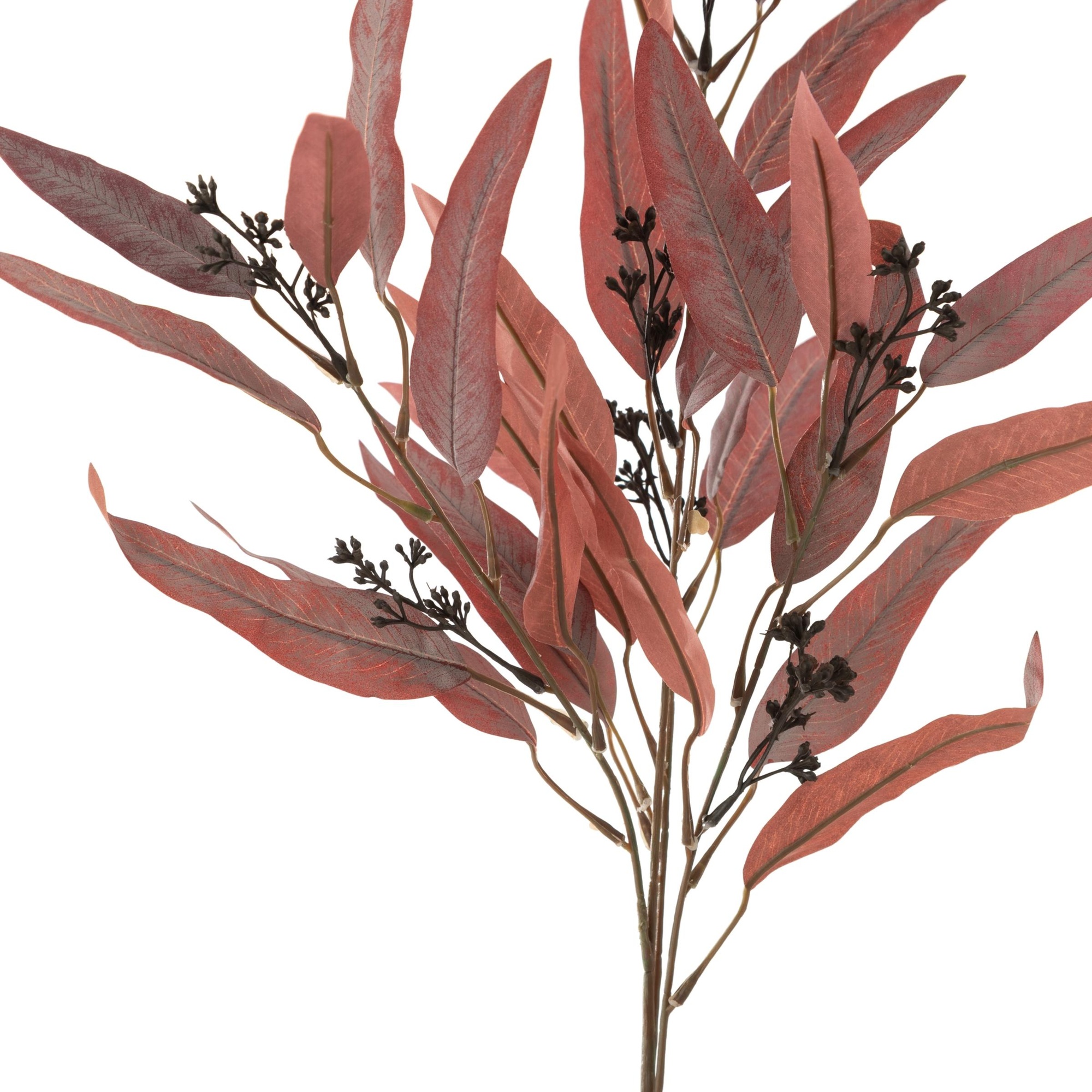 OKALİPTÜS BORDO DAL ÇİÇEK 78 CM