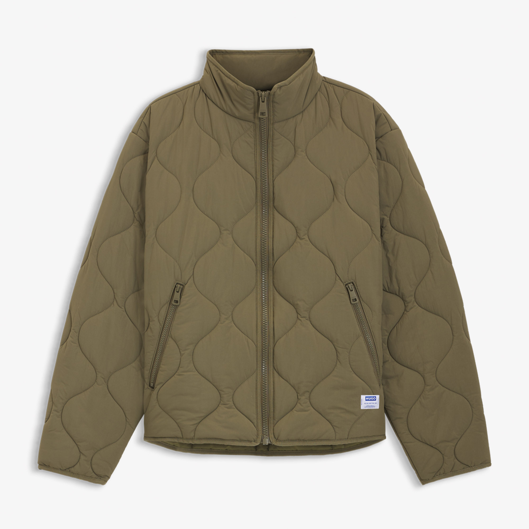  Hugo Boss Bodo Triple Stitching Erkek Yeşil Ceket