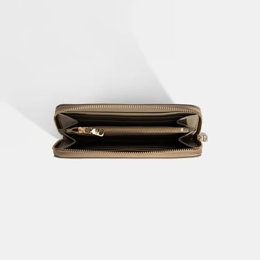  Kadın Vizon Deri Fermuarlı Cüzdan