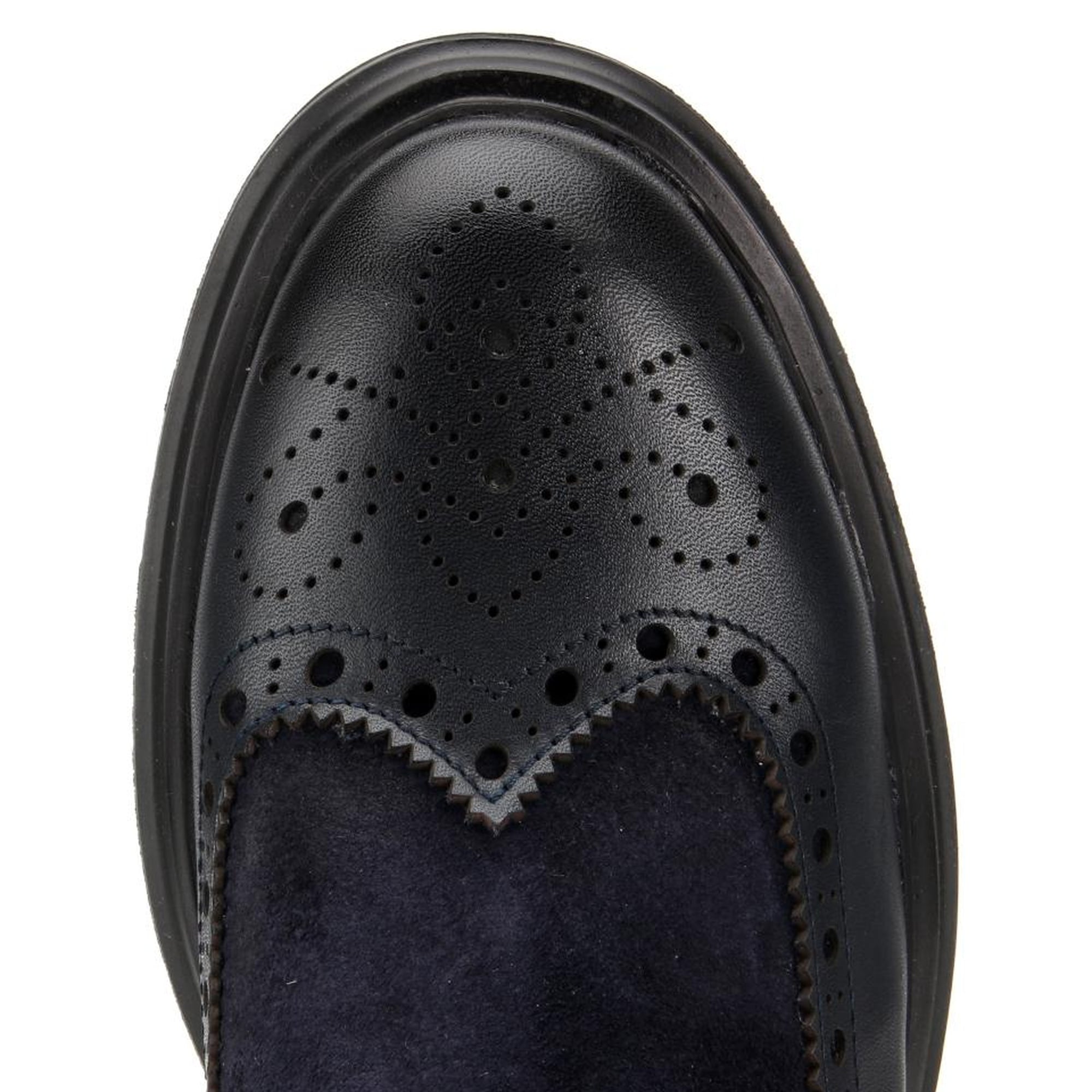 Erkek Süet Deri Lacivert Lastik Detaylı İşlemeli Chelsea Bot