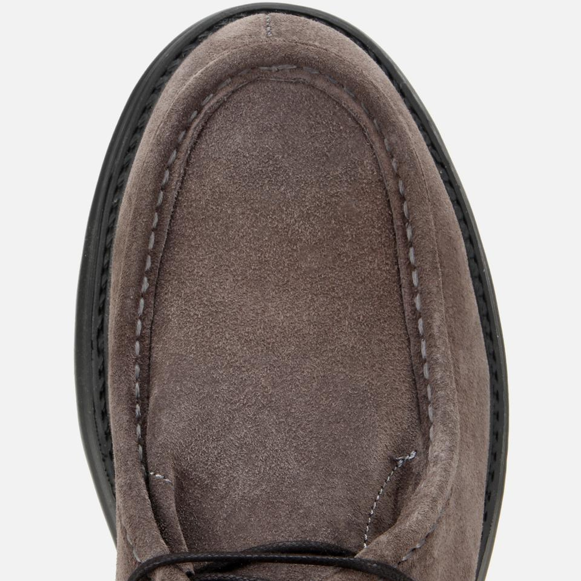 Erkek Süet Deri Gri Dikiş Detaylı Chelsea Bot