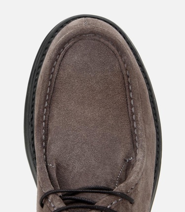  Erkek Süet Deri Gri Dikiş Detaylı Chelsea Bot