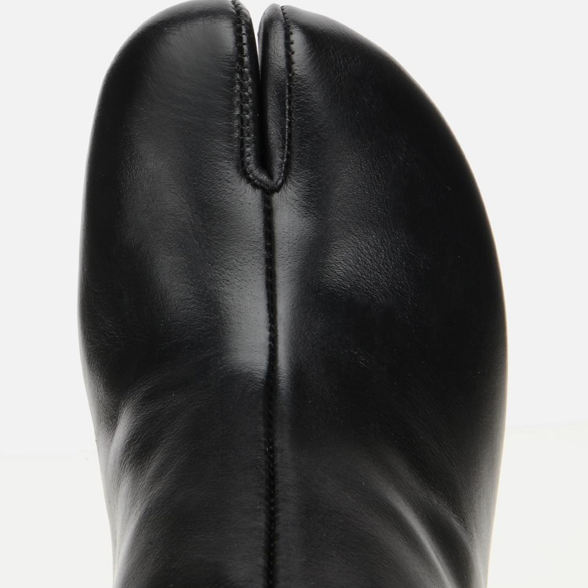 Kadın Deri Siyah Streç Blok Detaylı Topuklu Bot