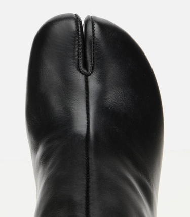  Kadın Deri Siyah Streç Blok Detaylı Topuklu Bot