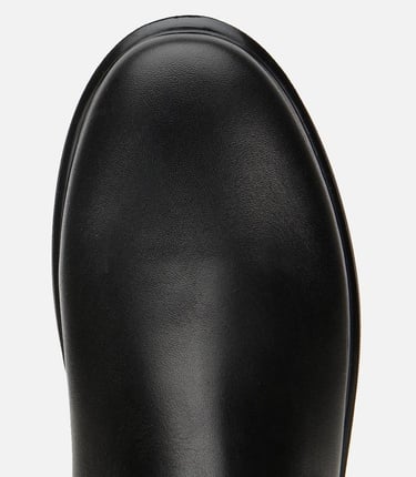  Erkek Deri Siyah Lastik Detaylı Comfort Chealsea Bot